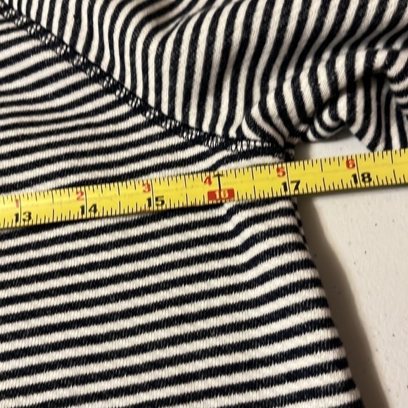 Talbots zip up jacket. Navy/white stripe. Sz SP - Picture 6 of 8